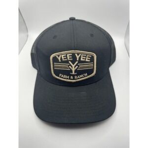 Yee Yee Farm & Ranch Richardson 112 Trucker Hat Black Mesh Snapback Cap